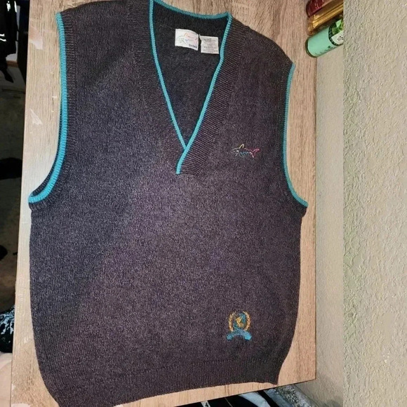 Vintage Reebok Greg Normam Collection Cotton Sweater Vest Golf Tennis Men's L - Picture 5 of 8